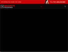 Tablet Screenshot of innovativeroofing.com